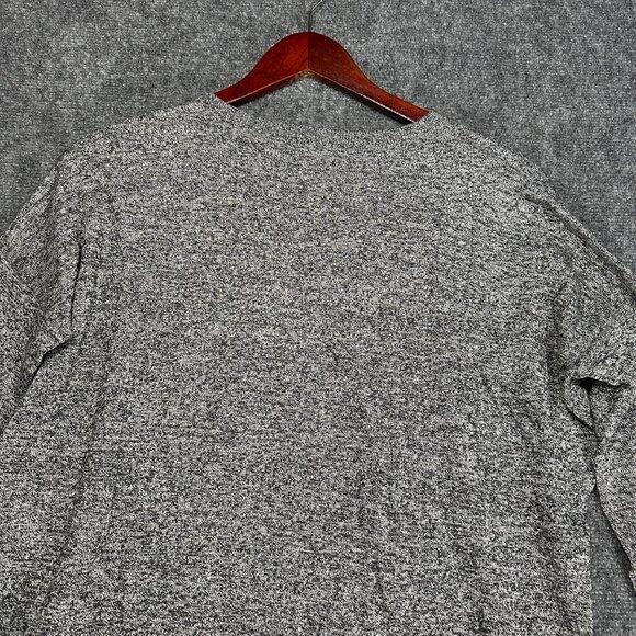 Express Sweater Womens XS Gray Knit Side Zip High Low Hem Boxy Lagenlook Knit - Picture 7 of 7